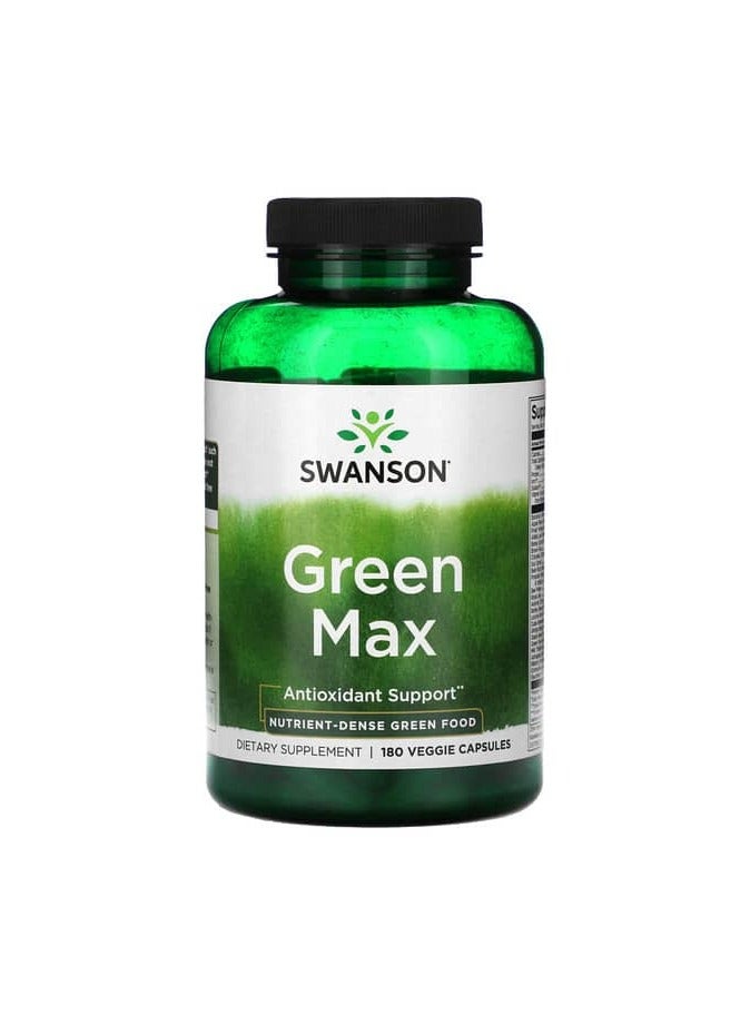 Green Max, 180 Veggie Capsules
