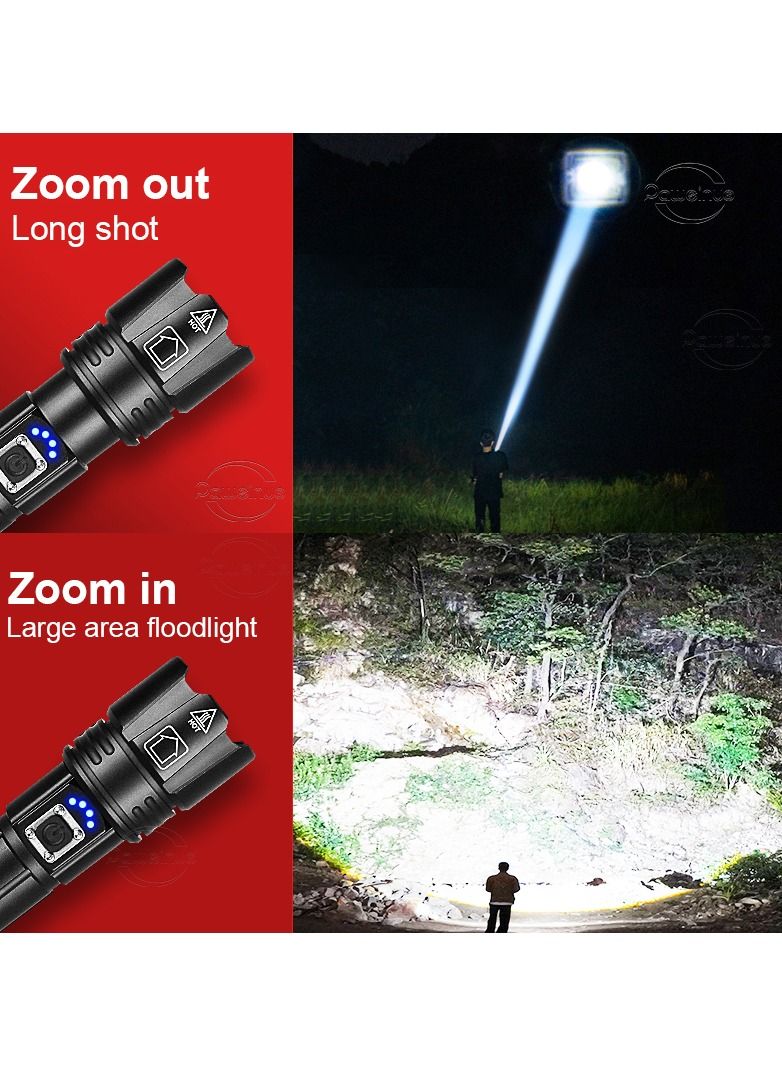 AROAQ High-Powered LED Flashlight Most Powerful LED Flashlight Zoomable Water Resistant 5 Modes for Camping Outdoor Emergency - Image 4