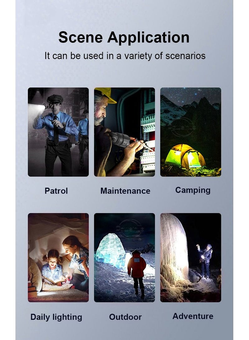 AROAQ High-Powered LED Flashlight Most Powerful LED Flashlight Zoomable Water Resistant 5 Modes for Camping Outdoor Emergency - Image 5