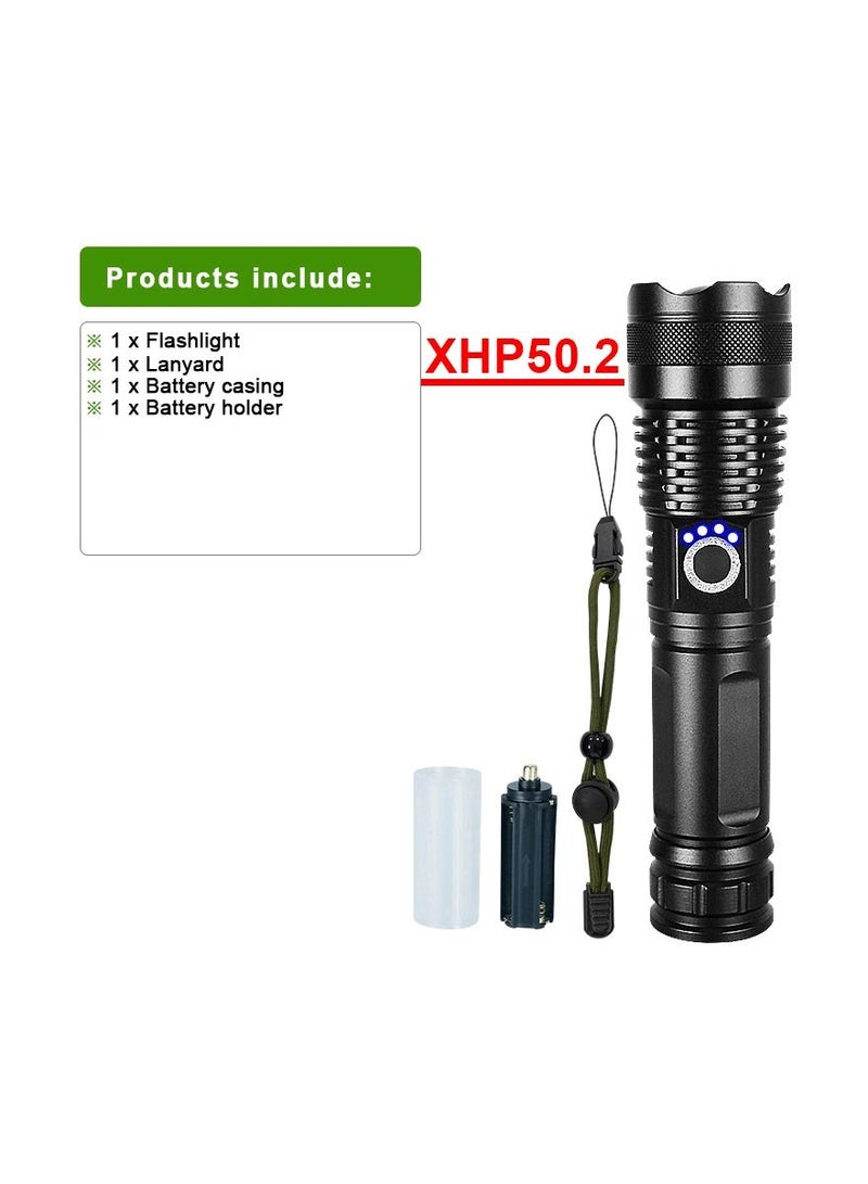 AROAQ High-Powered LED Flashlight Most Powerful LED Flashlight Zoomable Water Resistant 5 Modes for Camping Outdoor Emergency - Image 1