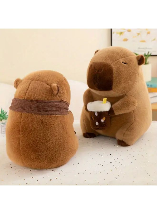 Scarf Capri Capybara Plush Doll Soft Cuddly Stuffed Animal Christmas Valentine Gift - Image 4