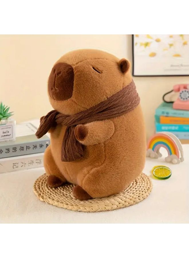 Scarf Capri Capybara Plush Doll Soft Cuddly Stuffed Animal Christmas Valentine Gift - Image 5