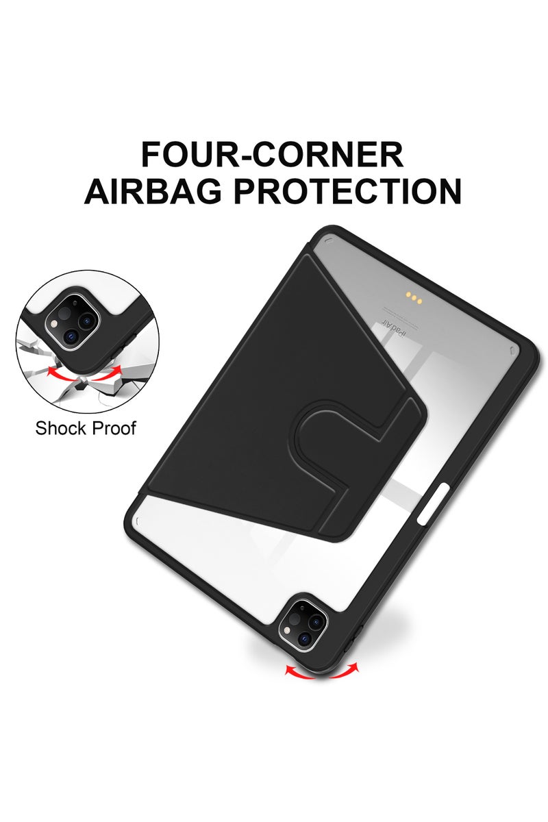 Tablet Case for iPad Pro 2024 (5th Generation) M4 11-Inch/ iPad Air 2024 11-inch 360° Rotating Kickstand Protective Cover with Pen Slot - Image 4