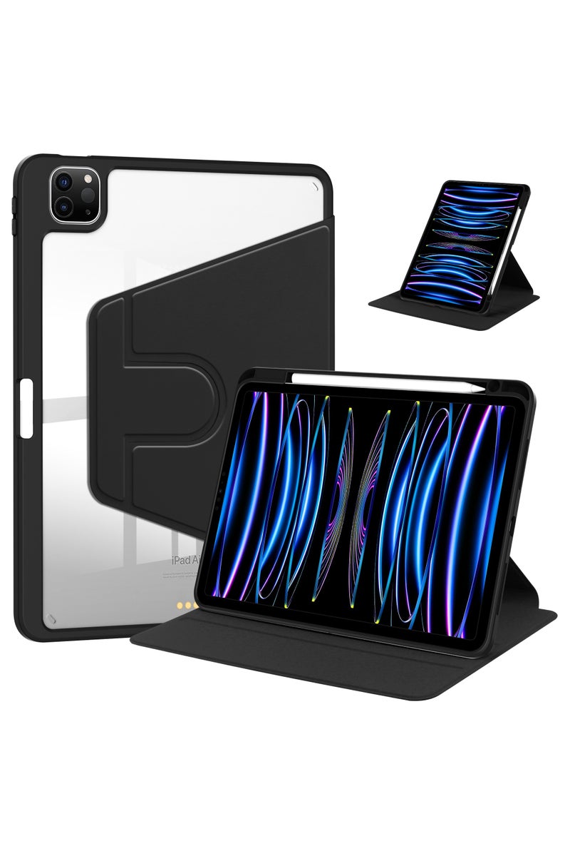 Tablet Case for iPad Pro 2024 (5th Generation) M4 11-Inch/ iPad Air 2024 11-inch 360° Rotating Kickstand Protective Cover with Pen Slot - Image 1