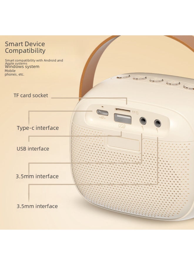 Neutral K30 Wireless Bluetooth Speaker Colorful Headlamp Dual Microphone Karaoke Audio Microphone All-in-one Outdoor Portable - Image 4