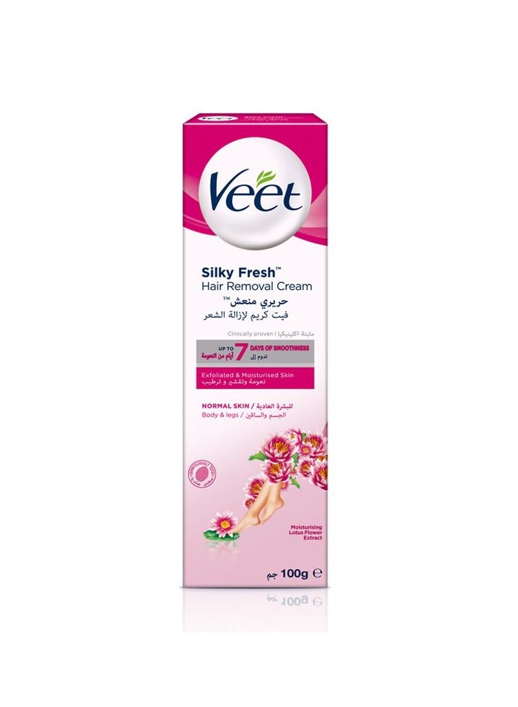 Veet Hair Remover Cream SILKY Fresh for Normal Skin 100g - Image 5