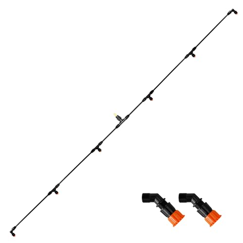 JINIOHEE 6 Nozzles Poly Boom Wand with 14 Brass Fitting ATV sprayer Boom WideCoverage Agricultural Lawn Spray Attachment for TractorsUTVs - Image 1