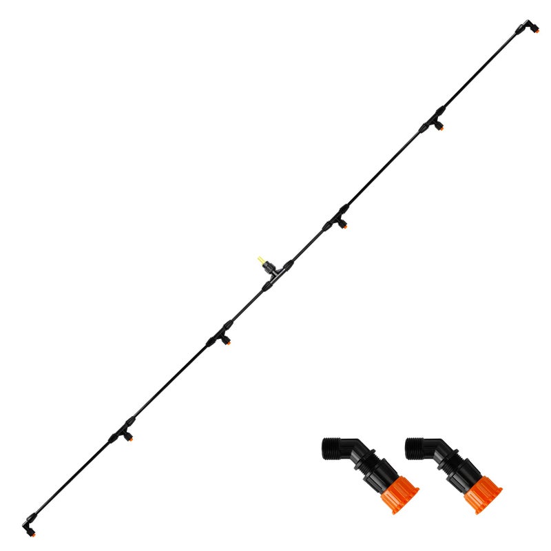 JINIOHEE 6 Nozzles Poly Boom Wand with 14 Brass Fitting ATV sprayer Boom WideCoverage Agricultural Lawn Spray Attachment for TractorsUTVs - Image 2