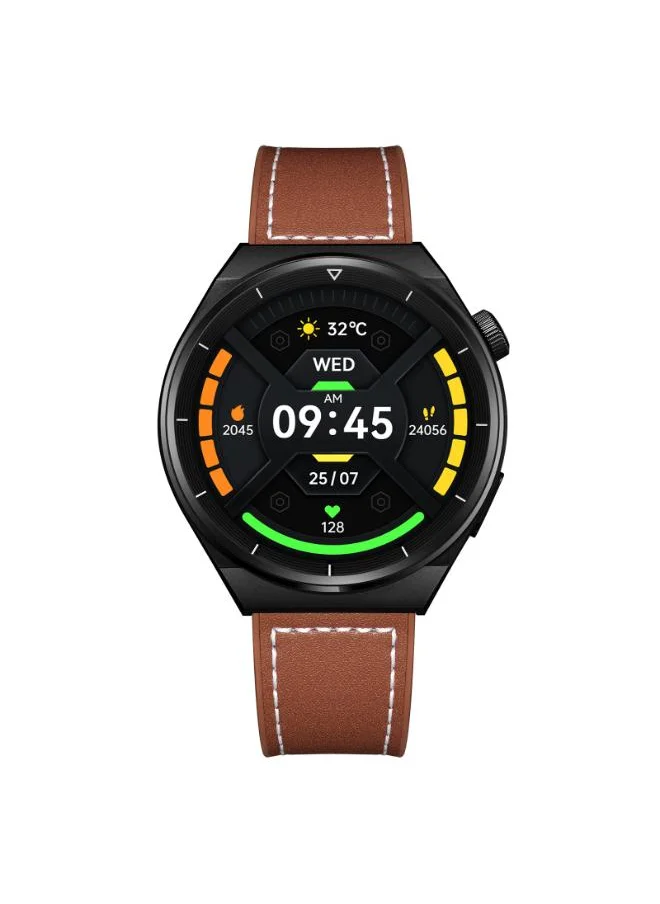 KENNETH SCOTT Kenneth Scott KG10X-XSBBD Unisex Smart Display Watch & Leather & Silicone Strap Black & Brown