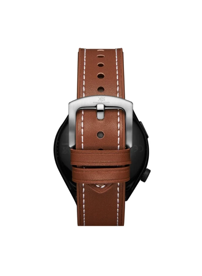 KENNETH SCOTT Leather & Silicone Smart Watch KG10X-XSBBD - 46.2 mm