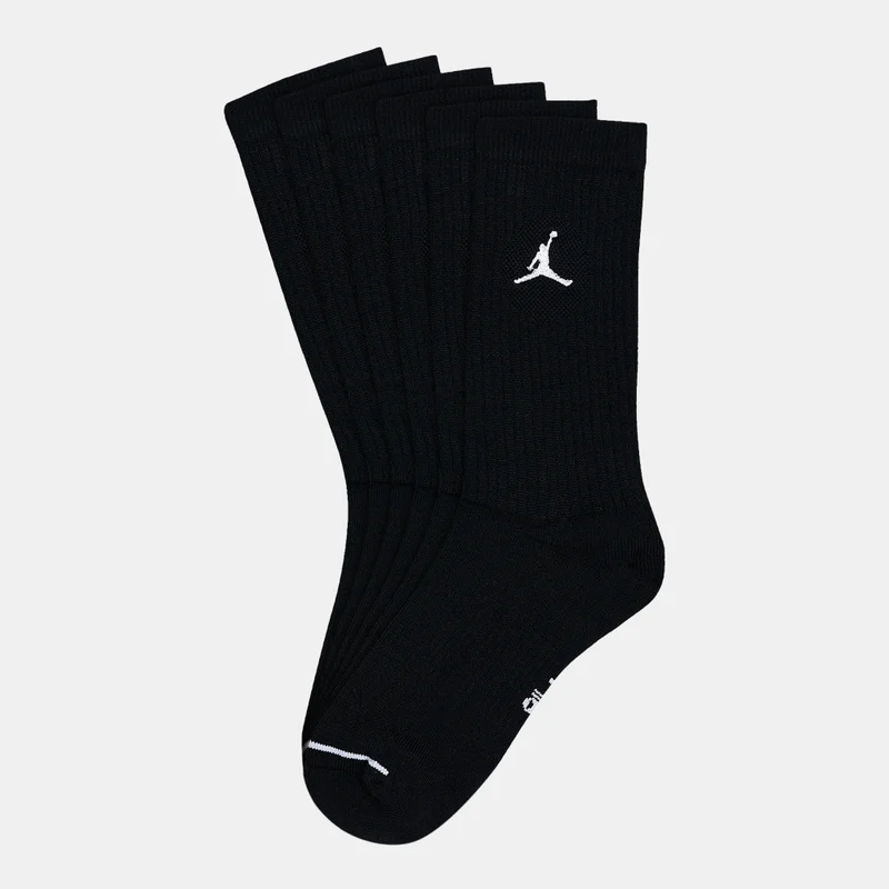 Jordan Black Everyday Crew Socks (3 Pairs)  | Best Price UAE