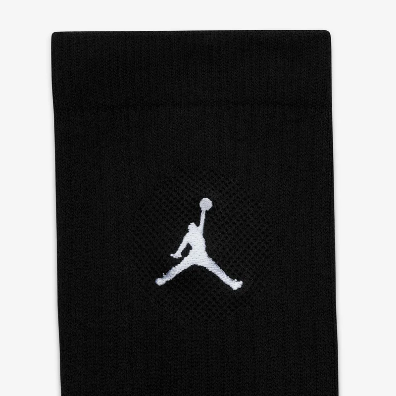 Jordan Black Everyday Crew Socks (3 Pairs)  | Best Price UAE