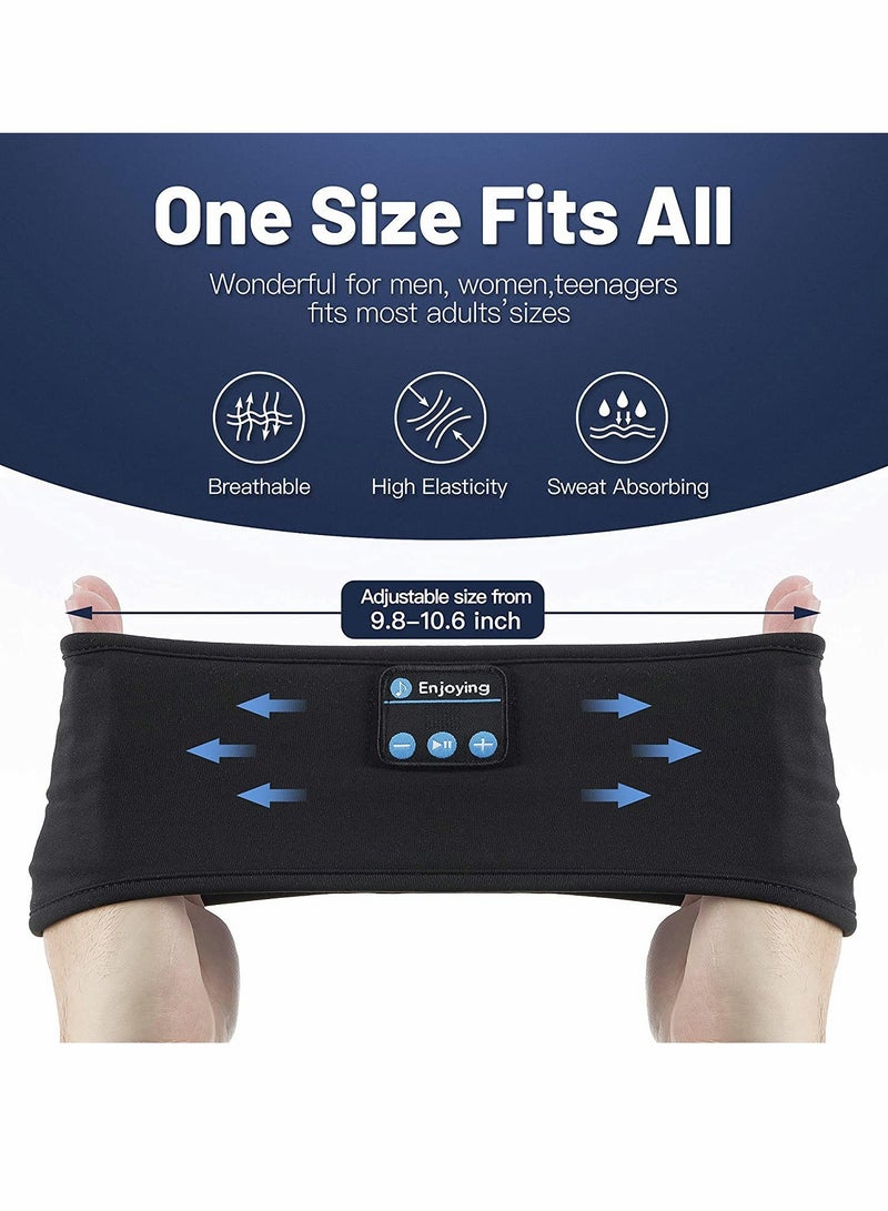 Excefore Sleep Headphones Bluetooth Sleep Eye Mask Wireless Headphones Sleeping Travel Music Eye Cover Sports Headband Headphones with Ultra-Thin HD Stereo Speakers for Insomnia Snoring Travel - Image 5