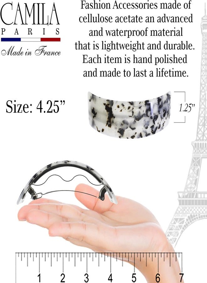 Camila Paris CP3574 French Hair Barrette Clip for Girls for Thick Curly Wavy Long Hair, Strong Hold Grip Hair Clips for Women, Automatic, No Slip Styling Girls Hair Accessories, Handmade in France - Image 5