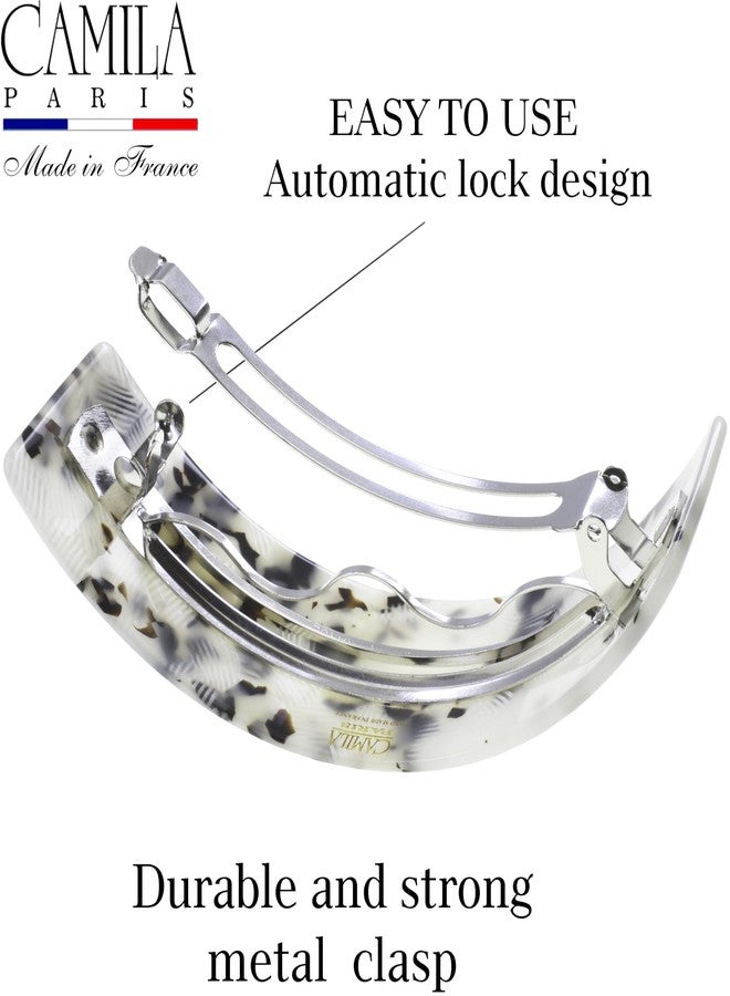 Camila Paris CP3574 French Hair Barrette Clip for Girls for Thick Curly Wavy Long Hair, Strong Hold Grip Hair Clips for Women, Automatic, No Slip Styling Girls Hair Accessories, Handmade in France - Image 4