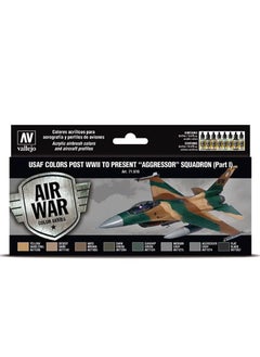 71.616 VALLEJO MODEL AIR-AW SET: USAF COLORS AGRESSOR SQUADRON PART 1 17ml (8-pc set)