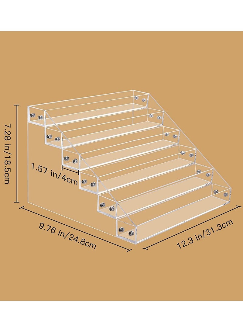 أوريتي منظمات وصناديق تخزين طلاء الأظافر من الأكريليك الشفاف، 6 طبقات - Image 3