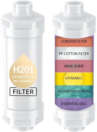 Shower Filter with – Vitamin C Milk Fragrance Hard Water Softener & Chlorine Remover Cartridge for Smooth, Hydrated Skin and Shiny Hair – Improves Water Quality, Reduces Itchiness, and Restores Moisture Balance