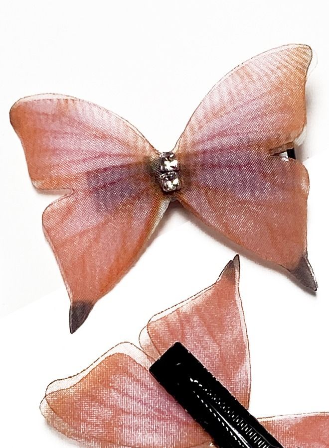 Elite Dose Butterfly Design Cute Hair Clips 2 Pieces - Image 2