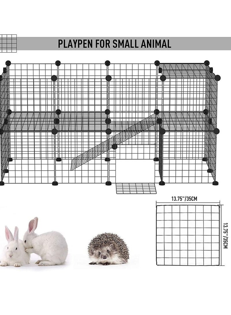 Pet Dog Playpen Pet Dog Fence 13 Panels Metal Dog Pen Outdoor Exercise Pen with Doors for Large/Medium/Small Dogs Pet Puppy Playpen for RV Camping Yard - Image 1