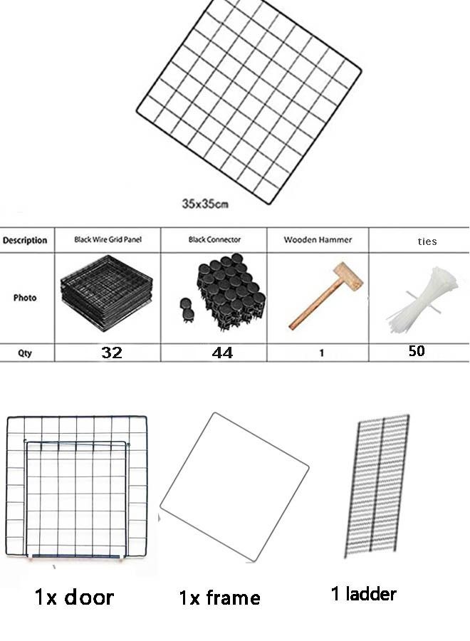 Pet Dog Playpen Pet Dog Fence 13 Panels Metal Dog Pen Outdoor Exercise Pen with Doors for Large/Medium/Small Dogs Pet Puppy Playpen for RV Camping Yard - Image 2