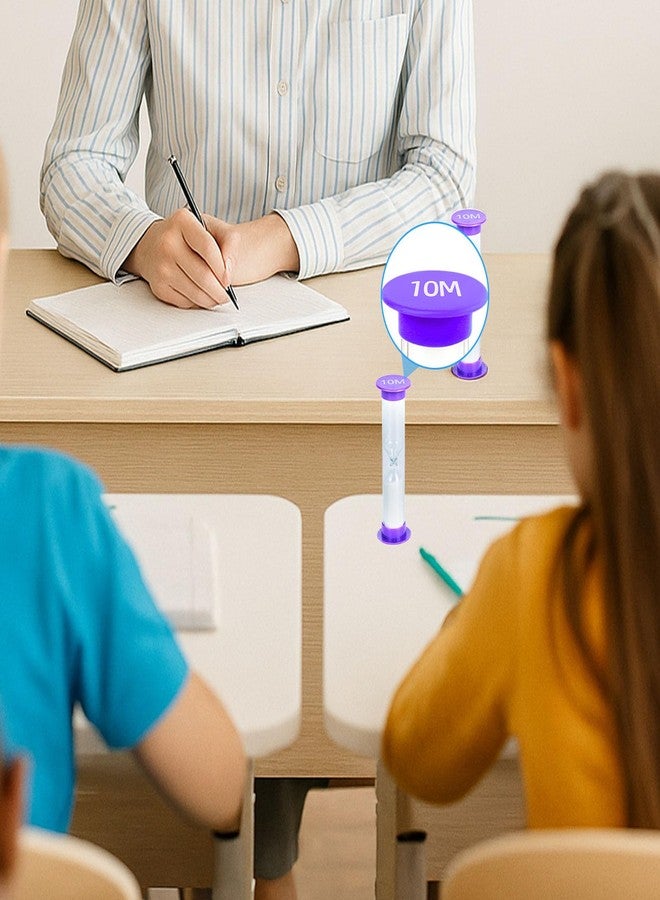 3 otters Sand Timer for Kids, 8PCS Colorful Hourglass Timers for Classroom 20sec/ 30sec/ 1min/ 2min/ 3min/ 4min/ 5min/ 10min Sand Clock Timers Set for Brushing Teeth Cooking Office Timing Task - Image 5