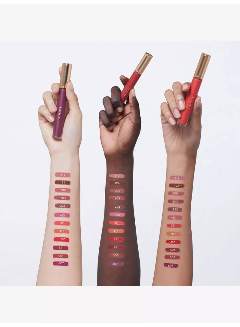 GUCCI روج أ ليفريس سائل مات أحمر شفاه - 208 التقوا في الأرجنتين - Image 4