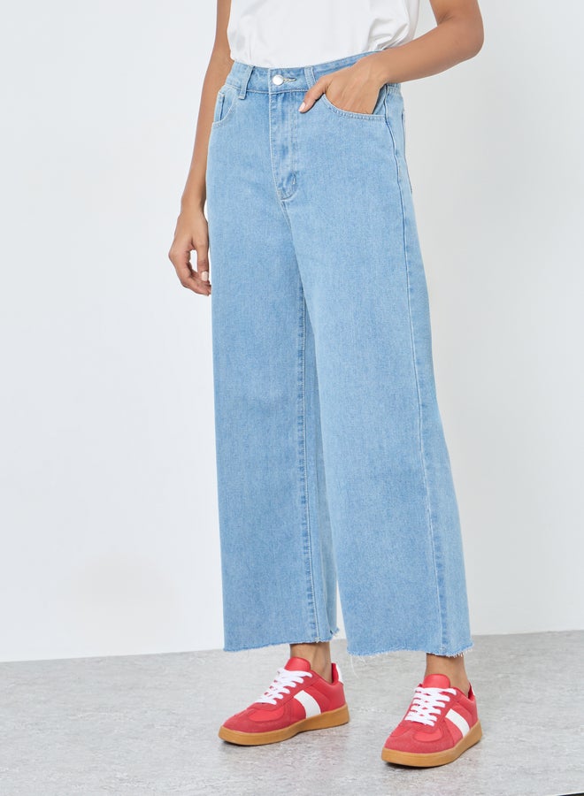 Take Two Frayed Hem Relaxed Fit Jeans - Image 2