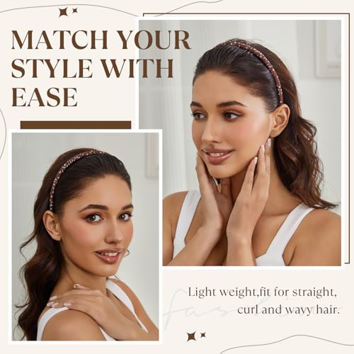 STHUAHE4PC Multicolor Protection Resin Teeth Comb Hair Hoop Hairband Headband Hair Accessories by Beauty hair (4 color) - Image 4