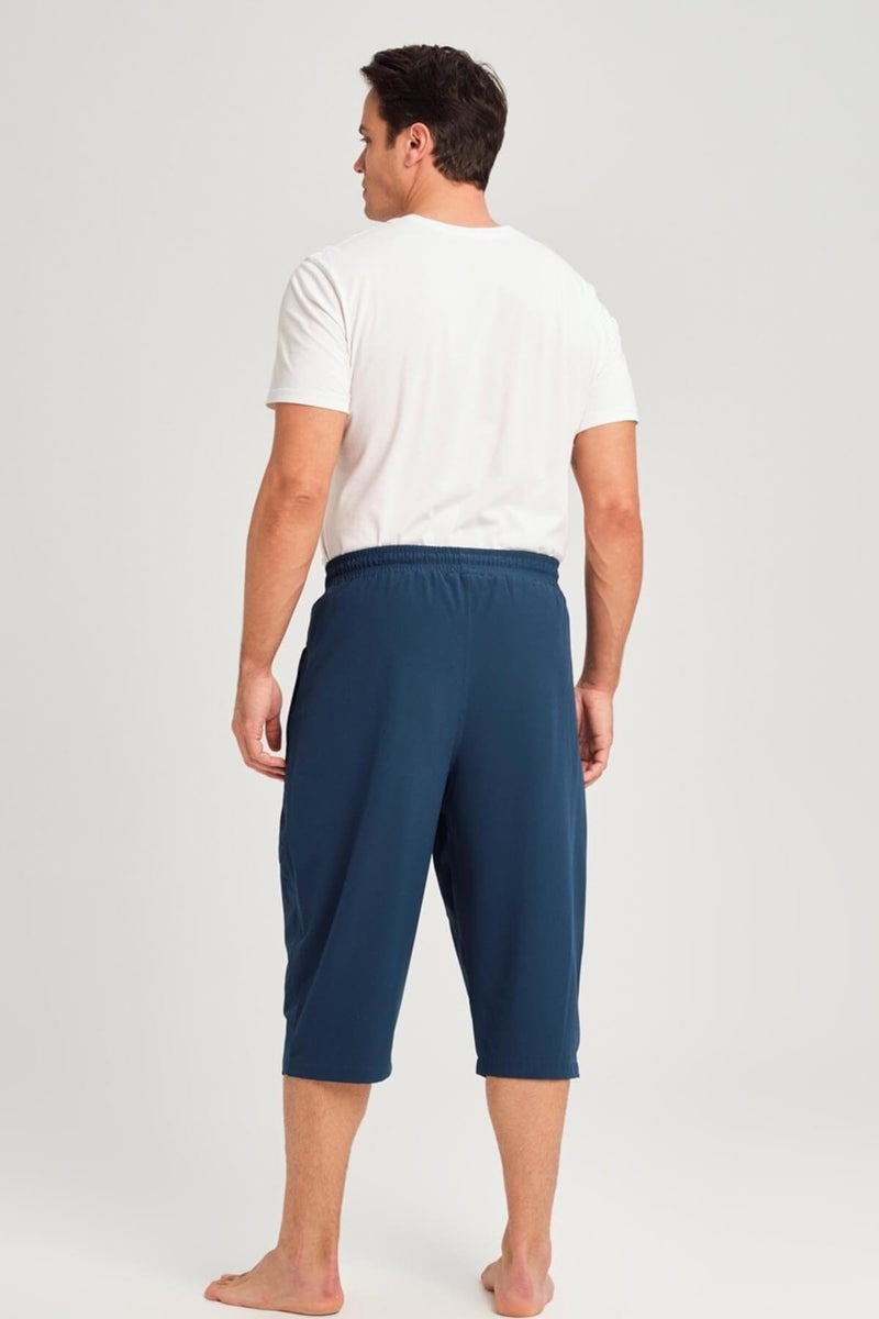 Haşema Wide Cut Plus Size Green Men's Long Shorts - Image 2