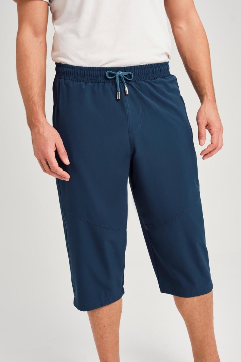 Haşema Wide Cut Plus Size Green Men's Long Shorts - Image 4