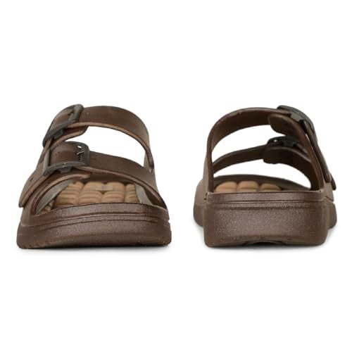 Bata Marson Mule Men's Brown Sandals - 9 UK (8724122) - Image 3