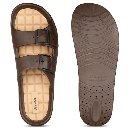 Bata Marson Mule Men's Brown Sandals - 9 UK (8724122) - Image 5