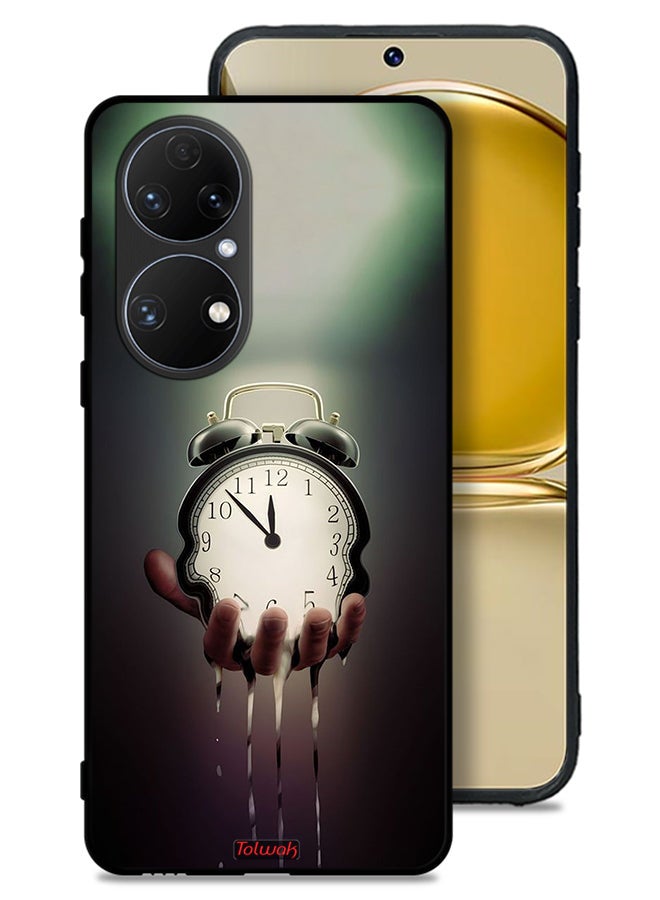 Tolwak Huawei P50E Protective Case Cover Clock - Image 1