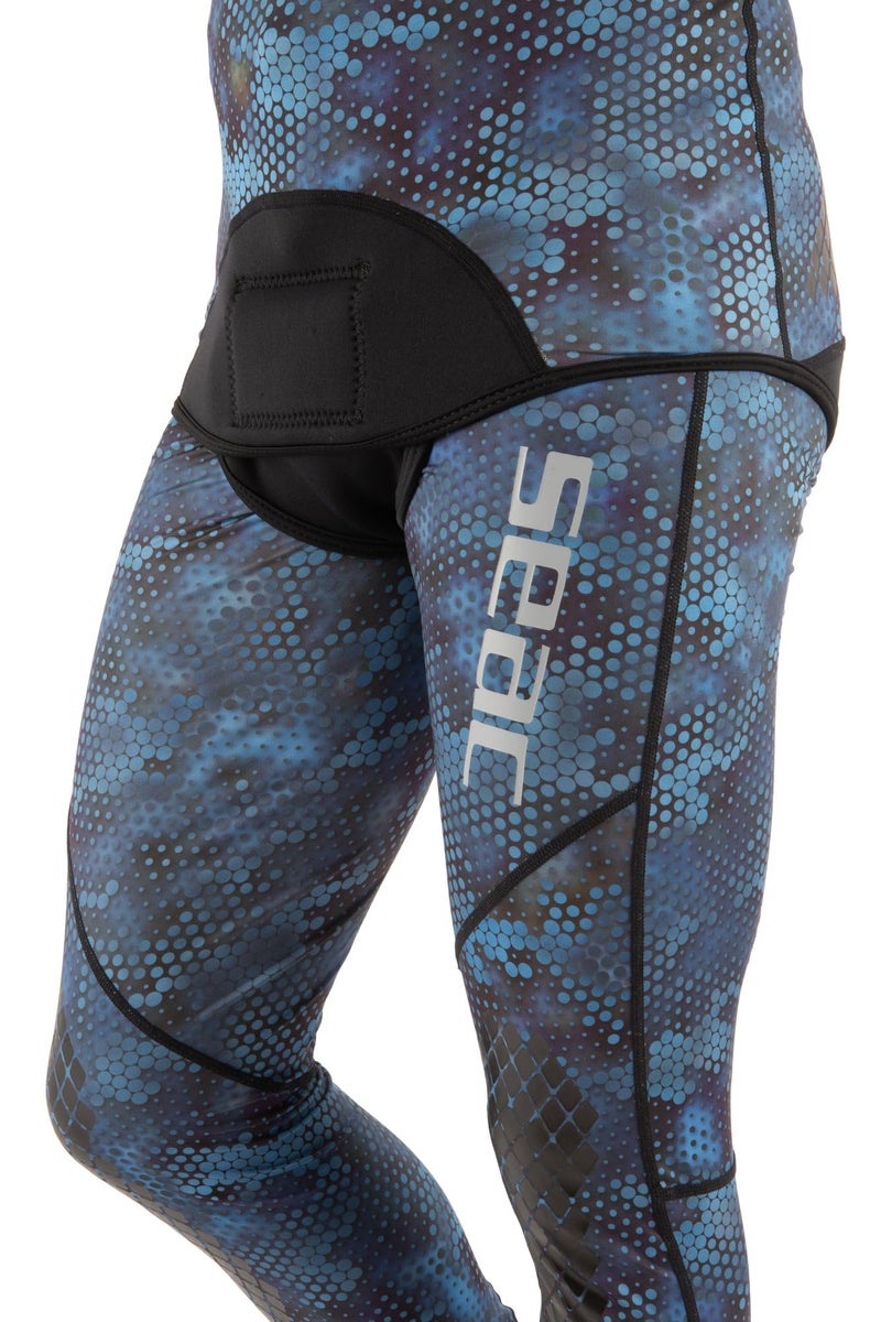SEAC Blue Moon, Diving and Apnea Rash Guard, Two Piece, Camouflage Blue - Image 4