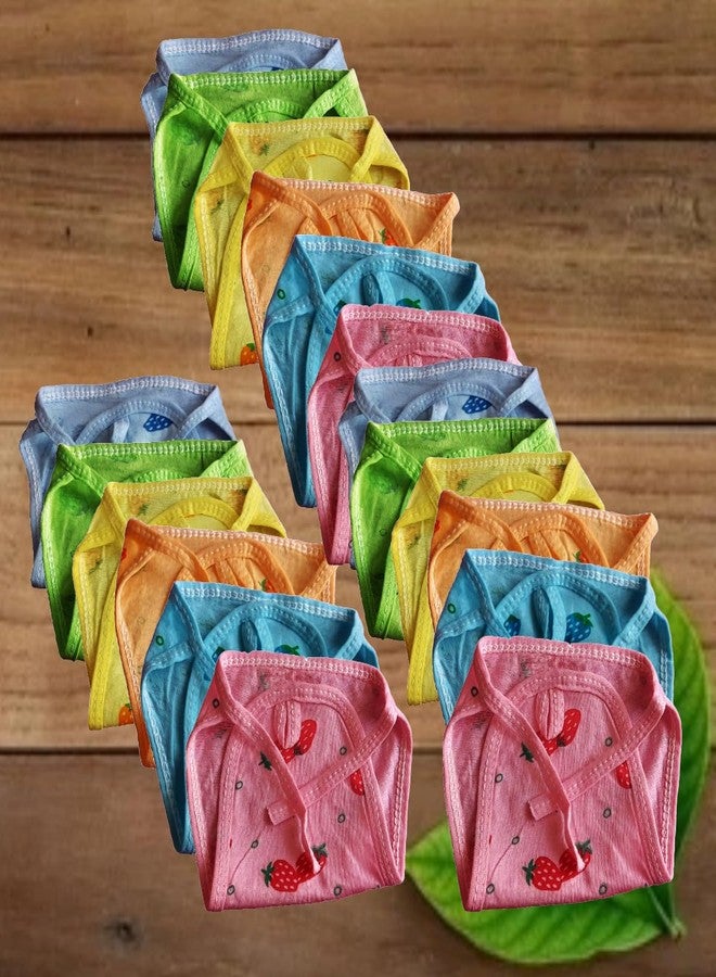 MammaChamp Baby Nappies, Colourful Cotton Hosiery Diapers, Assorted Colours (Pack of 18) - Image 2