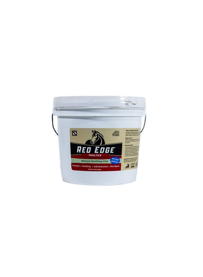 Redmond Red Edge Equine Poultice, Natural Soothing Clay for All Horse Breeds, 8.5lb Bucket - Image 1