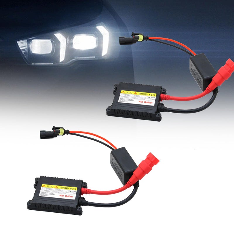 CHRYMUM 2PCS Xenon HID Ballast 35W DC 12V Ultrathin Xenon HID Ballast Control Unit with Igniter Module DC Headlight Stabilizer Control Module Replacement Universal Car Accessories - Image 3