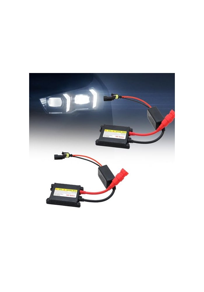 CHRYMUM 2PCS Xenon HID Ballast 35W DC 12V Ultrathin Xenon HID Ballast Control Unit with Igniter Module DC Headlight Stabilizer Control Module Replacement Universal Car Accessories - Image 1