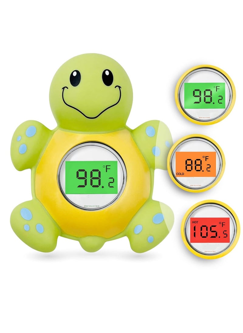 Gonice Baby Bath Thermometer, Digital Water Temperature Thermometers with 3 Color Backlit and Temperature Warning, Safety Bath Tube Thermometers Floating Toy for Infant, Toddler  - Image 1