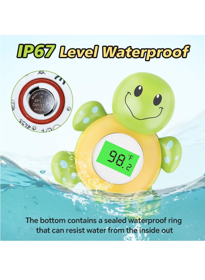 Gonice Baby Bath Thermometer, Digital Water Temperature Thermometers with 3 Color Backlit and Temperature Warning, Safety Bath Tube Thermometers Floating Toy for Infant, Toddler  - Image 4