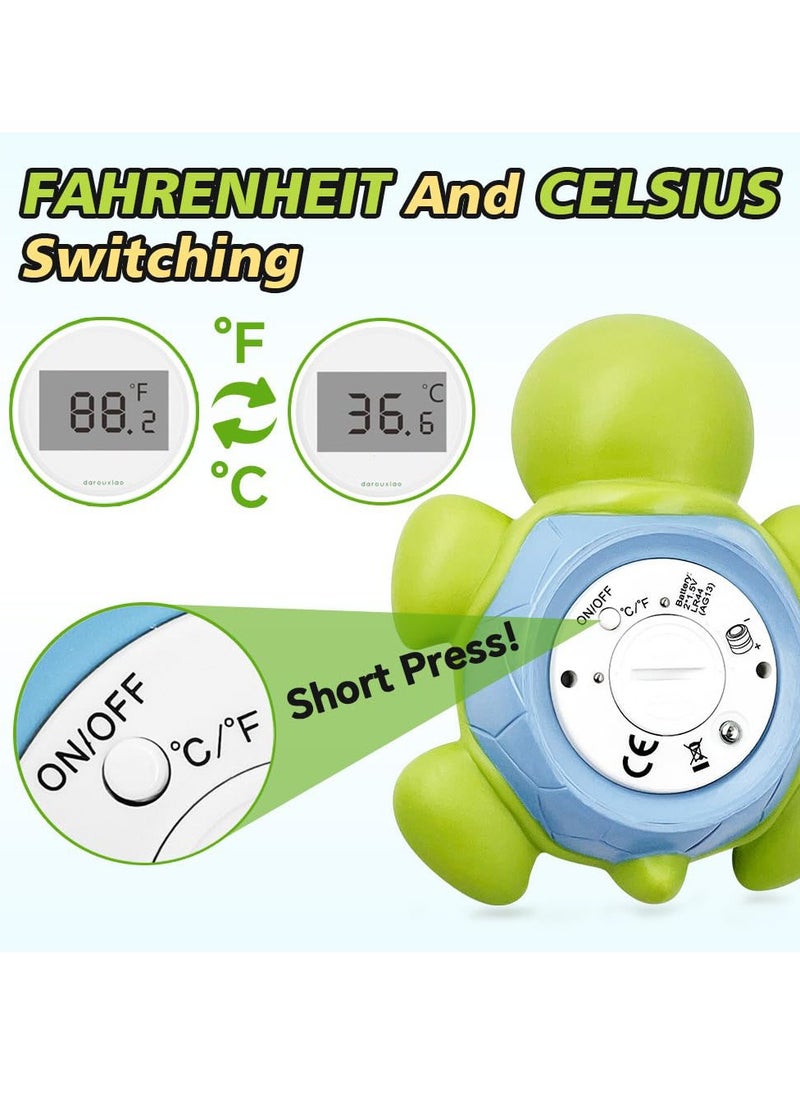 Gonice Baby Bath Thermometer, Digital Water Temperature Thermometers with 3 Color Backlit and Temperature Warning, Safety Bath Tube Thermometers Floating Toy for Infant, Toddler  - Image 5