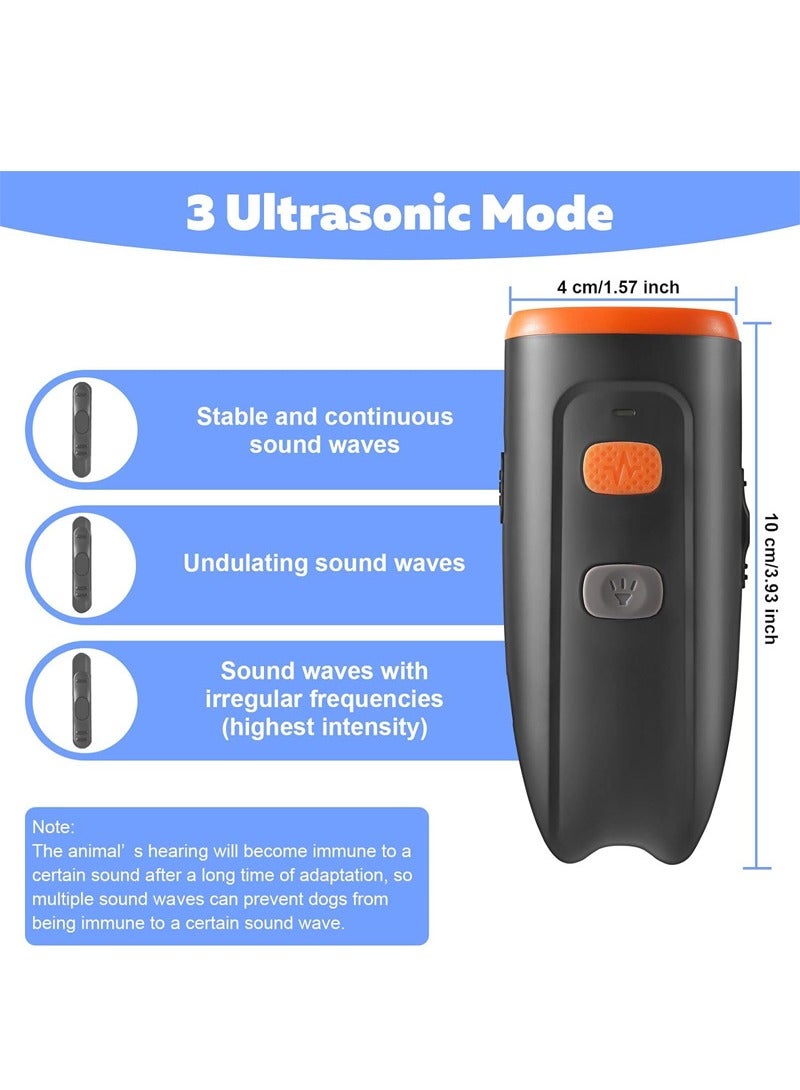 Beauenty Portable Handheld LED Ultrasonic Dog Repeller Control Trainer Black - Image 5