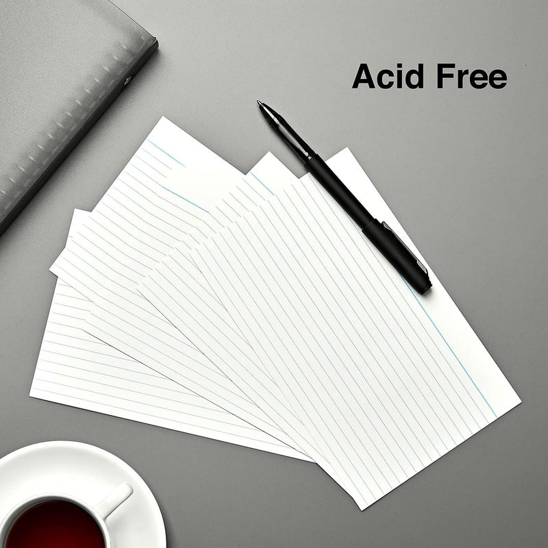 Staples Lined Index Cards 5inch x 8inch White 100 CardsPack ST51016CC - Image 3