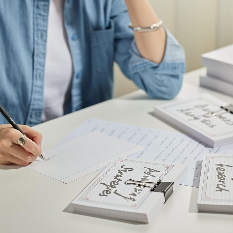 Staples Lined Index Cards 5inch x 8inch White 100 CardsPack ST51016CC - Image 5