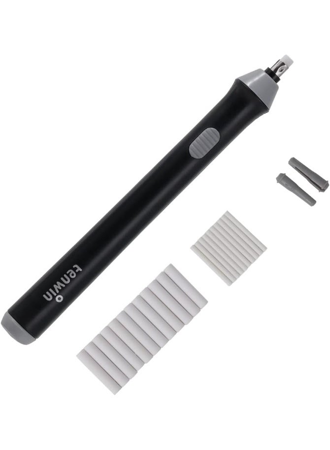 tenwin Electric Eraser Kit Automatic Pencil Eraser Battery Operated with 20 Eraser Refills Detailer Tool for Artists Sketching Pencils/Drafting Pencil/Graphite(Assorted colors) - Image 1
