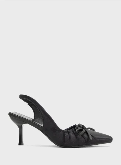 Ginger Slingback Pump With Bow