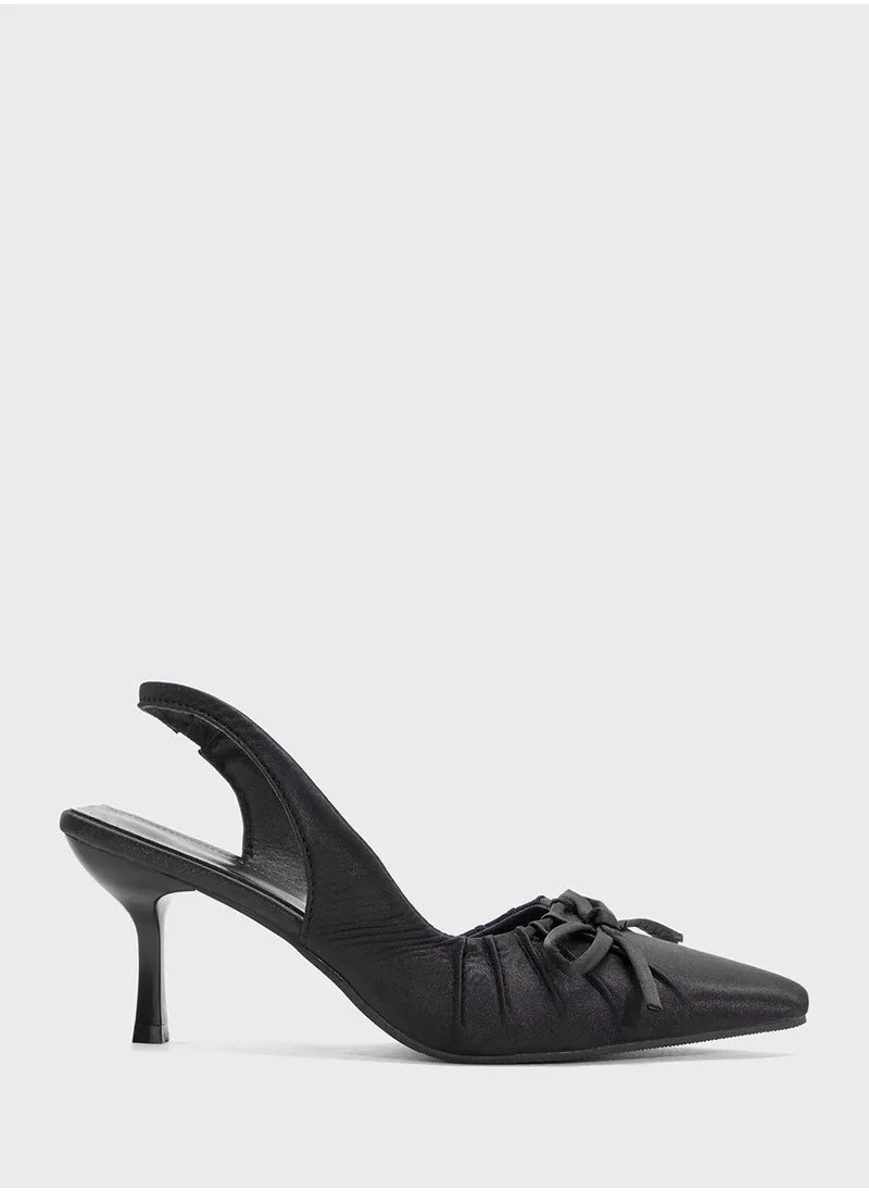 Ginger Slingback Pump With Bow