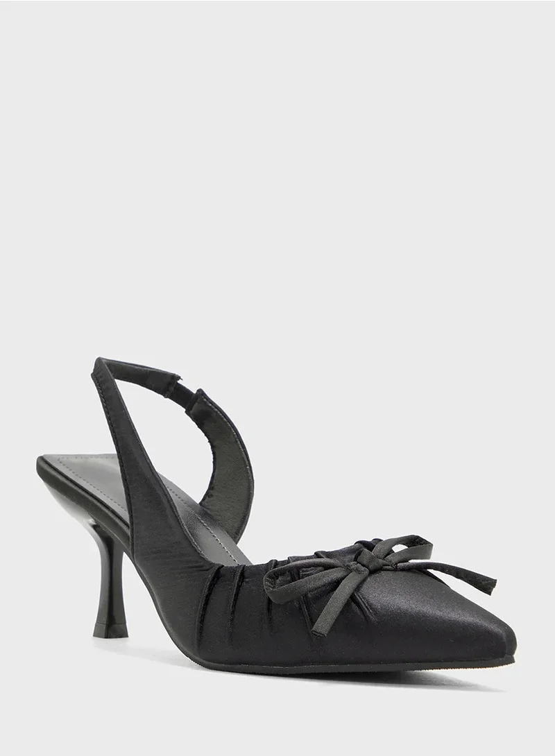 Ginger Slingback Pump With Bow