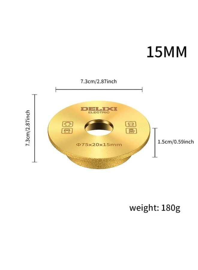0 39 Inch Round Edging Diamond Brazed Grinding Wheel For Tile Marble Granite - Image 3